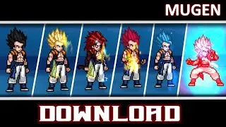 Super Gogeta All Form Base, SSJ, SSJ2, SSJ3, SSJ4, SSJG, SSJB By Mog - MUGEN JUS CHAR