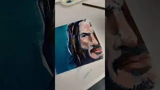 Quick wick #mrwick #cornfu #johnwick #acrylicpainting
