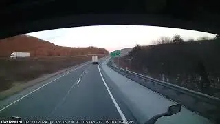 18 wheeler brake check crazy driver