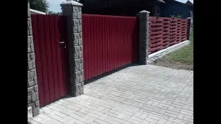 Схема самодельных откатных ворот с голосовым управлением :)