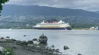 Disney Wonder Departure Port of Vancouver