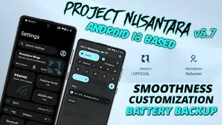 Project Nusantara 5.7 For POCO F4 / Redmi K40s | Nusantara ROM v5.7 | Smoothness & Customization