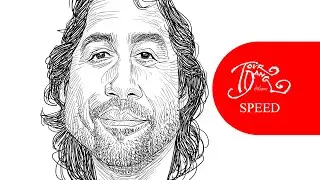 วาด ฆาบิเอร์ บาร์เดม |  Javier Bardem (caricature/speed)