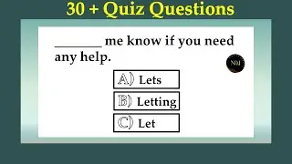 30 + Quiz Questions  | Mixed Grammar test | test your english level | No.1 Quality English