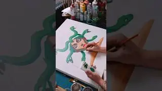 Painting the most dangerous woman in history 🐍 #art #painting