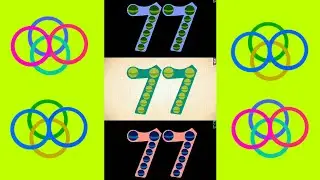 Endless Numbers 77 || Bevel Effect || RGB Color Filter & Gmajor Effect.