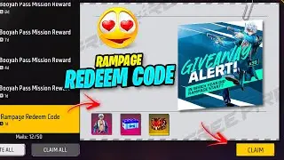 FREEFIRE OFFICIAL RAMPAGE FREE BUNDLE REDEEM CODE | FREE REDEEM CODE CLAIM NOW | RAMPAGE REDEEM CODE