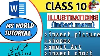 Ms word || insert picture_shapes_smart art_Charts || class #10