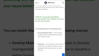 Why MBA? The most asked MBA Interview Question 