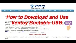 How to Download and Use Ventoy Bootable USB.