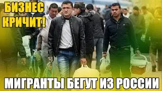 Мигранты БЕГУТ из России. Крупный Бизнес бьёт тревогу.