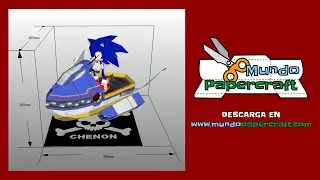 Sonic Rush de papercraft