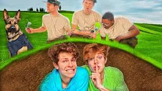 BURIED OURSELF ALIVE TO CHEAT IN HIDE AND SEEK!!