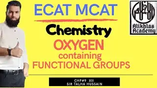 Ecat Mcat Chemistry Chp 9 XII , Oxygen containing Functional Groups , Apptitude Test | NED,Suet,KU