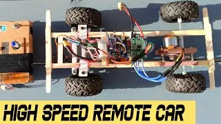 DIY Cheap Drift Rc Car Using Brushless Motor| Arduino Remote Control Car |Diy Rc Car|High Speed Car