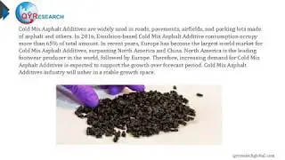 QYResearch: Global Cold Mix Asphalt Additives market will reach USD 462 million in 2023