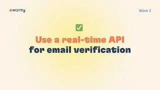 Lesson 10. Use a real-time API for email verification.