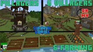 Pillagers, Villagers, and Farming - Oh My! | Surviving Bedrock Season 3