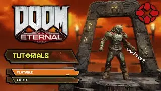 How Game Journalists See the Title Screen In Doom Eternal