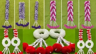 3 Different Flower Wall Hanging/Door Side Hanging Toran Making | DIY Craft Ideas At Home