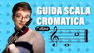 Clarinetto SCALA CROMATICA (1°ottava) guida PASSO PASSO