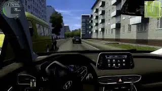 City Car Driving (MOZA R5-steering wheel) Ищу парковку в тесном дворе.
