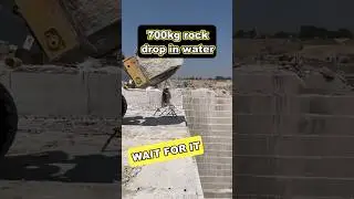 Dropping 700 kg rock into water🤯Watch till end❗️