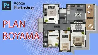 PHOTOSHOP-PLAN BOYAMASI NASIL YAPILIR /HOW TO MAKE PLAN PAINTING