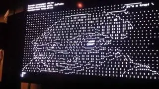 ASCII art @NDC2011 on Ryan Lienhart Dahl node.js session