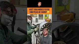Móveis de decoração com peças de carro, você gosta?