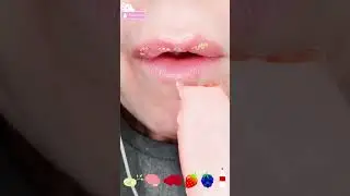 ASMR Eating Satisfying Emoji Food Challenge Brain Licker Drops NIK-L-NIP Wax Bottle Mukbang 먹방
