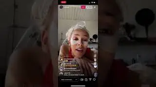 Doja Cat Singing I Don’t Do Drugs lyrics on Instagram Live