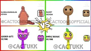 My Sprunki OC: Globglogabgalab vs Buddy vs Goober Gutz vs Bindle Boogie | Tiles Hop Sprunki OC