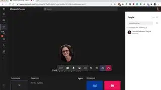 MS teams - Desktop laptop view and tools