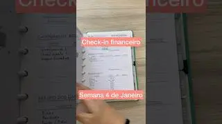 Check-in financeiro da semana 4 de Janeiro 2024. #planner #budget