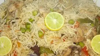 इस तरह से बनाये चिकन मटर पुलाओ chicken matar Pulao Howto make recipe by easy cooking