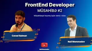 FrontEnd Developer vakansiyası DEMO müsahibə #2