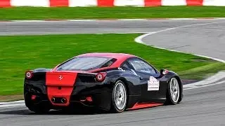 Ferrari 458 Challenge on Track! - LOUD Downshifts! - 1080p HD