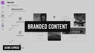 Apply your brand to ready made templates using Adobe Express