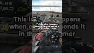 This is what happens when everyone sends it in the final corner