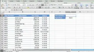Lesson 1 - Introduction to VLOOKUP