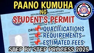 HOW TO GET STUDENT DRIVER'S PERMIT 2025 | PAANO KUMUHA NG STUDENT PERMIT | STUDENT DRIVER'S PERMIT