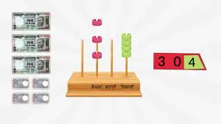 Learn & write numbers above 100 and understand relation between Ones, Tens and Hundreds in Punjabi