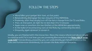 Fix Roku Hdcp Error Code 020 | +1-844-521-9090