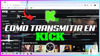 COMO hacer STREAMS EN KICK desde OBS  FACIL Y RAPIDO 2024