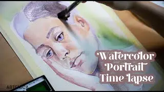 WATERCOLOR PORTRAIT TIME-LAPSE | ARTENICA