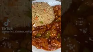chicken manchurian with fried rice