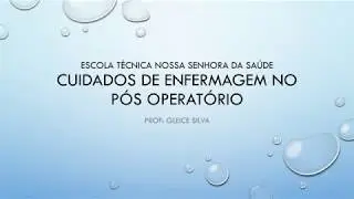 pós operatório