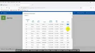 how to call modal page using server process