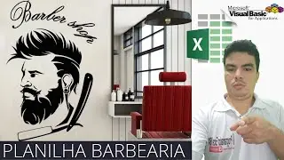 Planilha de Barbearia, como criar planilha para barbearia para controlar finanças, MENU p/ planilha